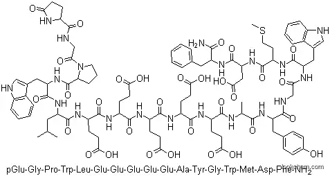 Molecular Structure of 10047-33-3 (Gastrin I Human)